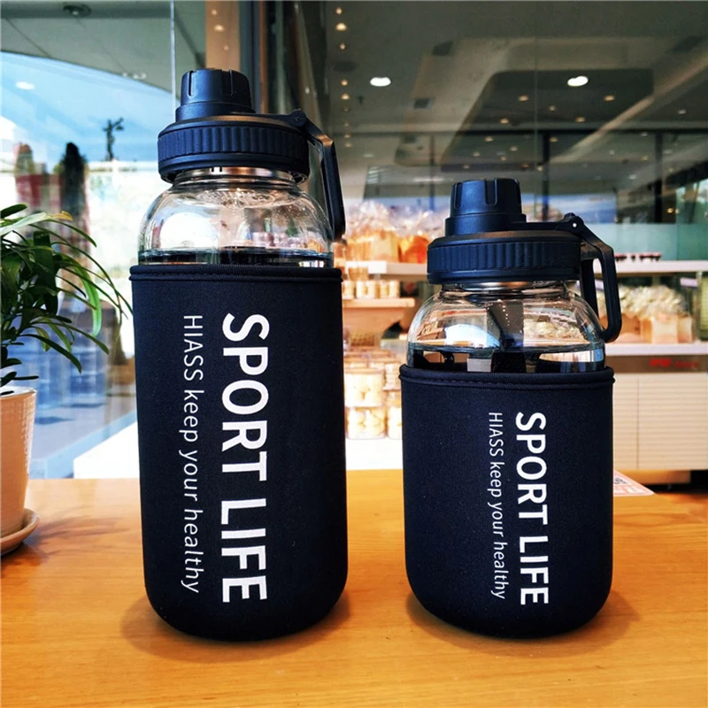 700ml/1000ml Große Kapazität T – Outdoor Sport Glass Water Bottle Bewertung und Preis