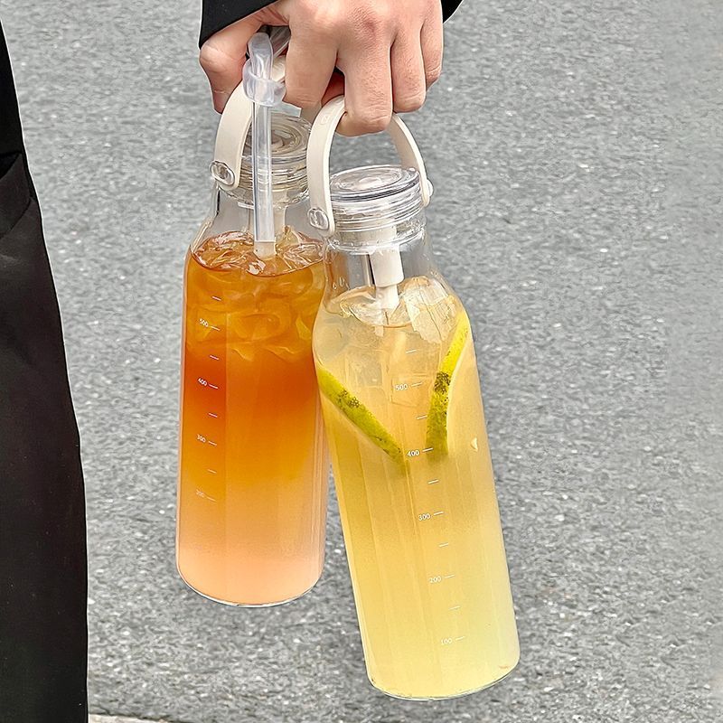 600-ml-Wasserflasche aus dicke – Outdoor Sport Glass Water Bottle Bewertung und Preis