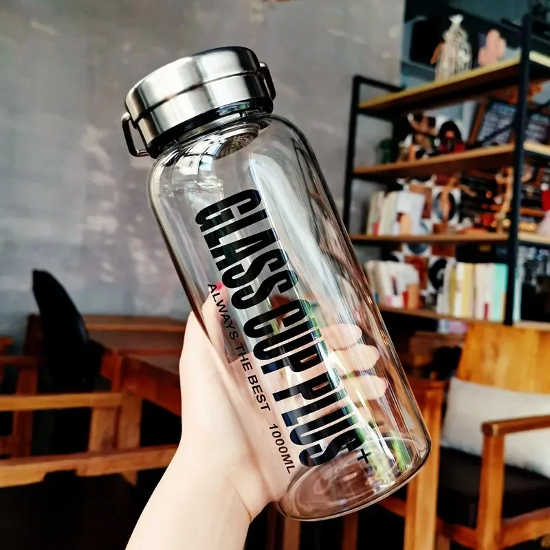 2L Glas-Wasserflasche mit Riem – Outdoor Sport Glass Water Bottle Bewertung und Preis