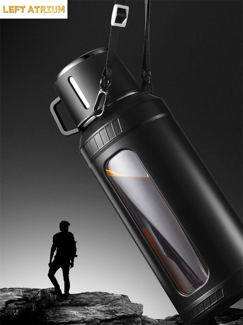 Große 2L Glas-Wasserflasche mi – Outdoor Sport Glass Water Bottle Bewertung und Preis